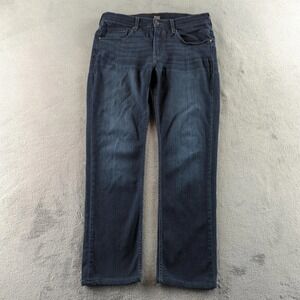 Paige Federal Jeans Mens 31x30 Dark Wash Slim Straight Made USA Stretch Denim
